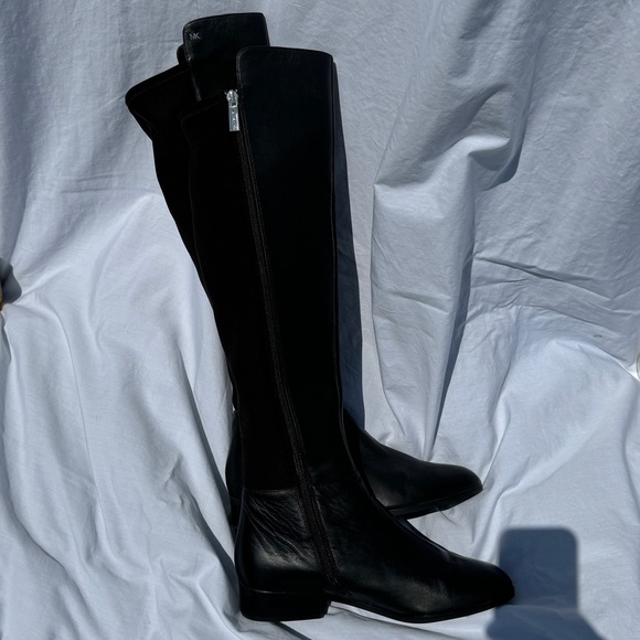 Michael Kors stretch leather black knee high boots in size 7.5 - Picture 8 of 13